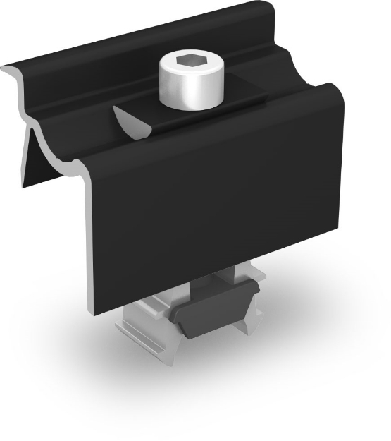 Picture of K2 | 2002589 | Universal End Clamp OneEnd, black anodized