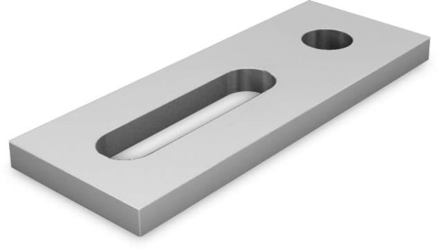 Picture of K2 | 2002544 | Adapter plate aluminium, M10