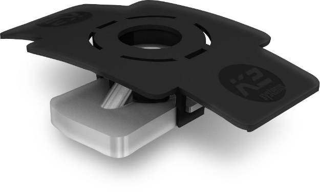 Picture of K2 | 1001643 | MK2 insertion nut with clip, Stainless steel